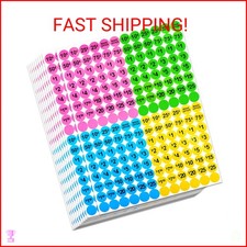 Dreecy Yard Sale Price Stickers Garage Sale Pre-Priced Price Tag Labels, 1920 PC