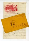 Civil War Caricature design patriotic letter paper