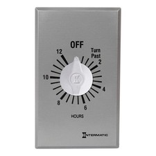INTERMATIC FF412H Spring-Wound Timer, Silver, 277V AC 3FXC8