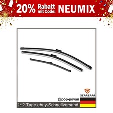 Scheibenwischer Komplett Satz Ersatz für Audi A4 Avant Bj. 2015-2020 3x Schwarz