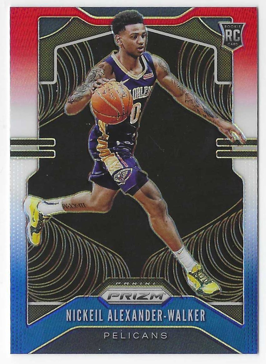 2019-20 PANINI PRIZM NICKEIL ALEXANDER-WALKER RED WHITE BLUE PRIZM RC #263