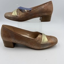 Dubarry Emeline size 7 women's bronze leather court shoes EU 41 NEW
