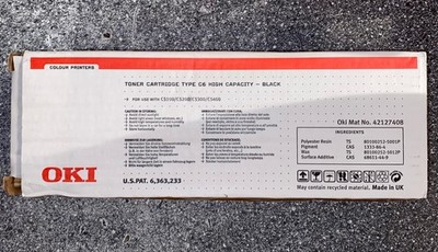 Original Oki Toner black 42127408 geöffnete OVP - Versigelt und unbenuzt