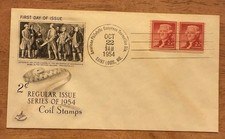 US FDC #1055 Artcraft M-5 1954 Saint Louis MO Thomas Jefferson Liberty Series