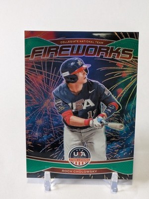 2026 Panini Stars & Stripes Roch Cholowsky GREEN Fireworks #6 UCLA - FREE SHIP