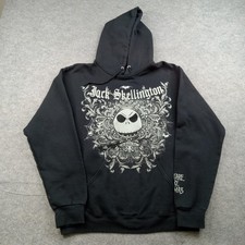 Nightmare Before Christmas Hoodie Mens Medium Disney Jack Skellington Halloween