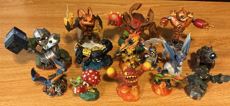 Lot of 14 Activision Skylanders Orange Base Slam Bam Shroomboom Chop Chop  Swarm