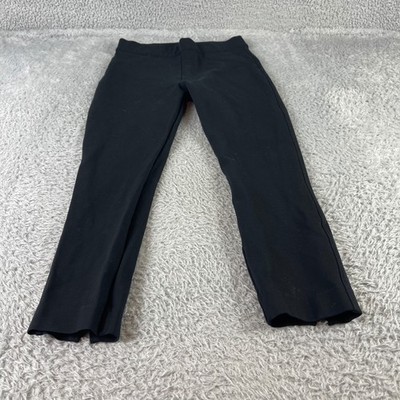 SPANX Petite Black Ponte Knit Straight Leg Pants Size S/P