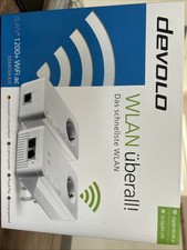 devolo dLAN 1200+ WiFi ac Starter Kit Powerline 1200Mbps Netzwerk Adapter 2 LAN