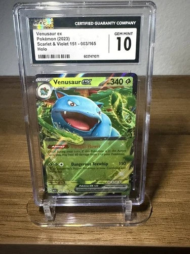 Venusaur Ex 2023 SV 151 003/165 Holo CGC 10 Gem Mint
