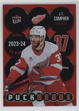 2024-25 Upper Deck Fleer Ultra Puckheads Red /99 JT Compher #PH-29 1t90