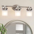Cedar Hill 3-Light Silver Vanity Light