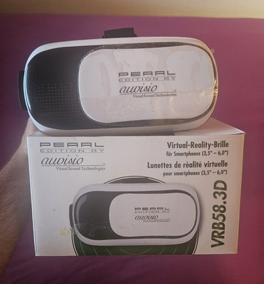auvisio Pearl Edition Smartphone VR-Headset 3,5 6,0 Zoll Schwarz/Weiß VRB58.3D