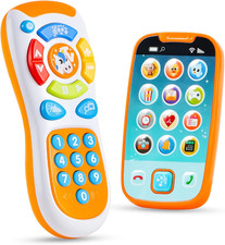 Smartphone Toys for Baby, Remote Control Baby Phone with Music, Learning Toy, Bi