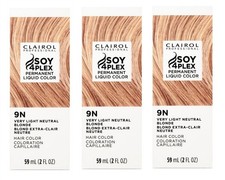 BL Clairol Liquicolor Permanent 9N/89N Very Light Neutral Blonde 2oz X 3 Packs