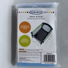 Graco Pack 'n Play Playard 2 Pack Fitted Sheets 39" X 27" NEW Light  Dark Gray