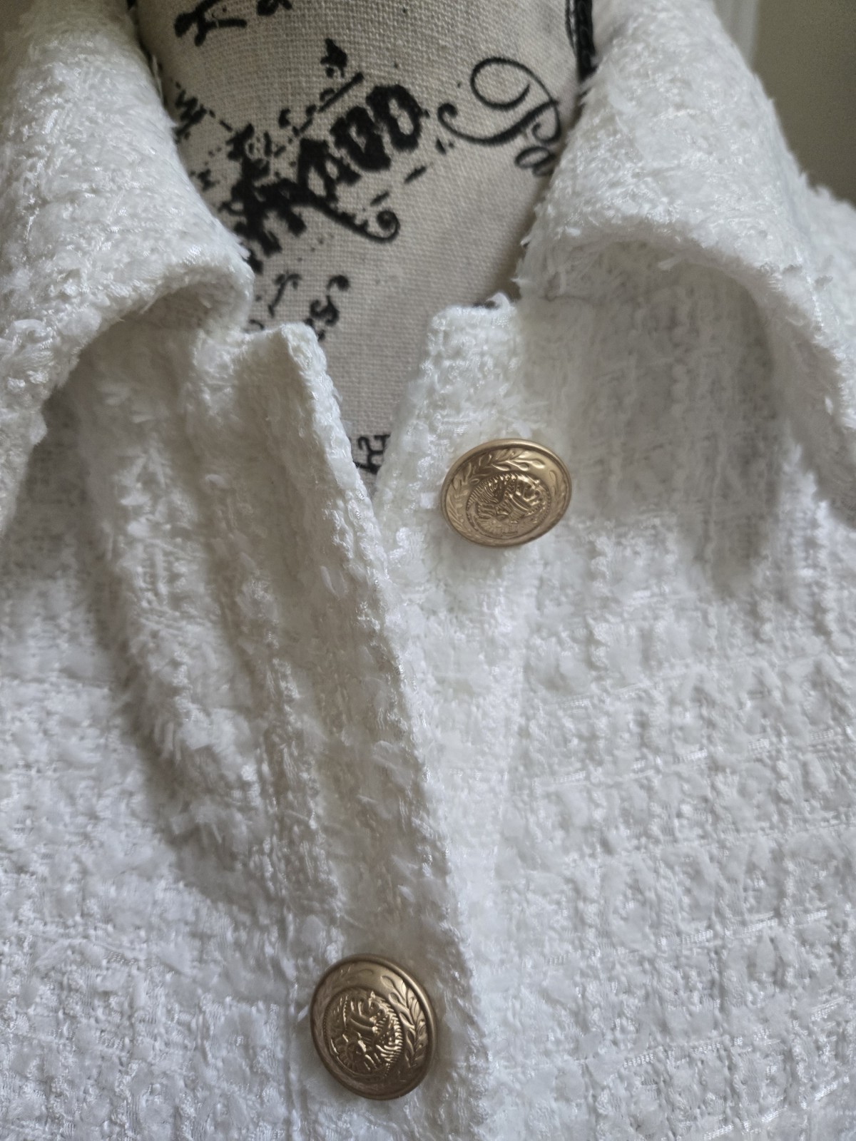 L'AGENCE Elegant Women's Jacket Sz 10 Cove Tweed Cropped White New