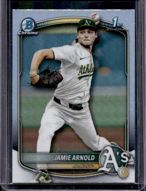 2025 Bowman Draft Jamie Arnold Chrome Refractor 1st Prospect #BDC-30 Athletics