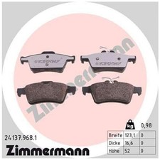 Satz Bremsbeläge Bremsklötze hinten für Mazda 3 BK BL 5 CR CW | 24007531