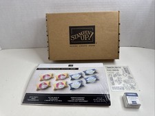 NEW STAMPIN' UP LET'S PARTY TREAT PACKAGING KIT with stamps/ink makes 8