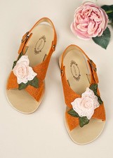 Joyfolie Aria Sandal Terracotta Size 2Y Girls Footwear Comfortable Sandal