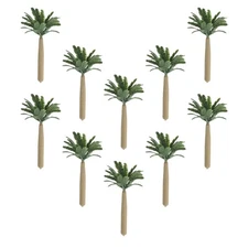  10pcs Mini Palm Tree: Simulated Plastic Coconut Trees - Artificial Miniature