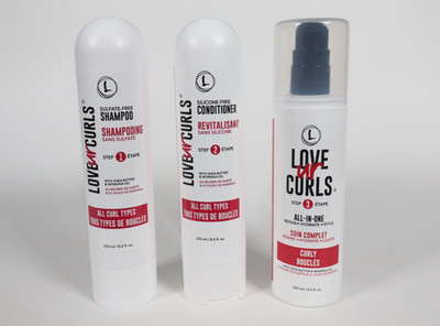 Curly Hair 3-Step System - Shampoo + Conditioner + Styler   250mL Each   Sealed