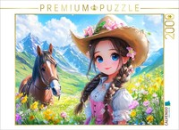 Calvendo Puzzle Little Country Girl In The Mountains | 2000 Pieces, Finished Siz