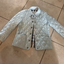 Burberry Children  s Light Blue Puffer Designer Size 7Y