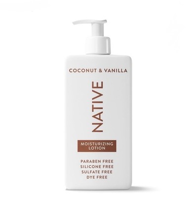 Native Coconut & Vanilla Moisturizing Lotion Pump, Paraben & Sulfate Free 