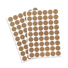 2-Table Self-adhesive Screw Covers Caps Dustproof Sticker 21mm 54 in 1 Maple