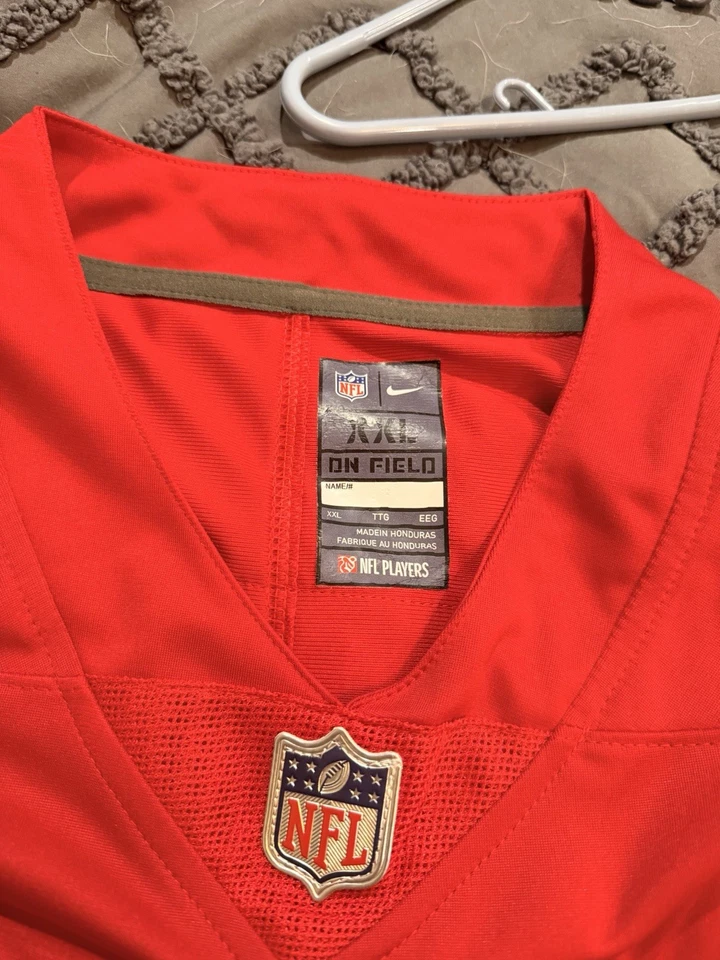 新款耐克旧金山 49 人队球衣 #80 Jerry Rice 红色 XXL 码 — 第 4/4 张图片