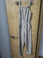 Girl Size 10 Beige Polka Dot H M Overalls