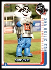 2021 Sprocket Mascot MiLB Minor League Rookie Rocket City Trash Pandas