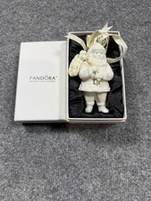 2013 Pandora Santa Porcelain Christmas Ornament Unforgettable Memories w/Box 4"