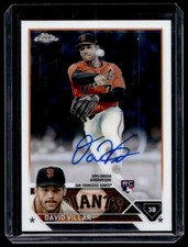 2023 Topps Chrome Auto David Villar RC Auto San Francisco Giants #RA-DV