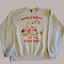 Vintage Strawberry Shortcake "Have a Berry Nice Day" Sweatshirt Size Large