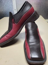 Chaps Ralph Lauren Leather Slip On Shoes 39 EEE (6.5) Made In Italy 1.5" Heel