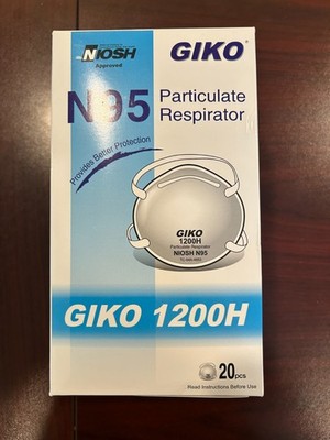 The GIKO N95 Masks - Box Contains 20 Masks - Free Shipping!