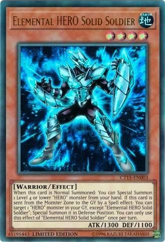 Elemental HERO Solid Soldier Limited NM 2018 Mega-Tins YuGiOh Card