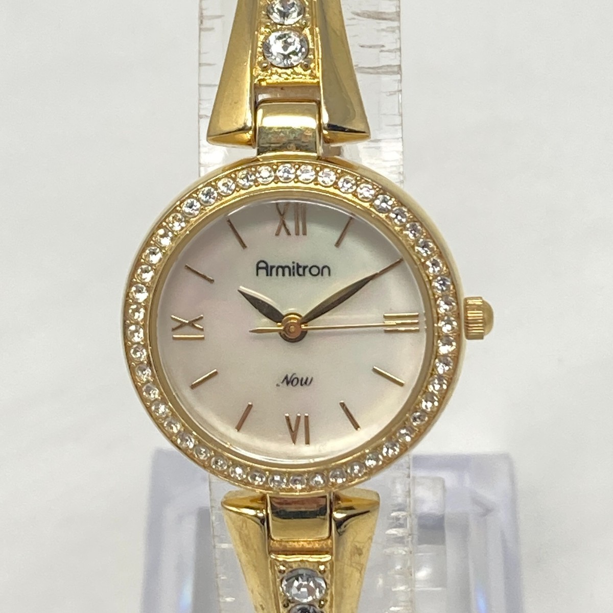 Armitron Now Womens Gold & Silver Tone Roman Numeral Watch New Battery WORKS Rachel™ | 35.8mm, Champagne | Women main image 3