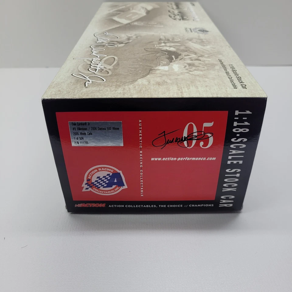 1 de 504 Dale Earnhardt Jr. #8 Acción 2004 Daytona 500 Victoria 2005 Monte Carlo 1:18 Foto 2 de 4