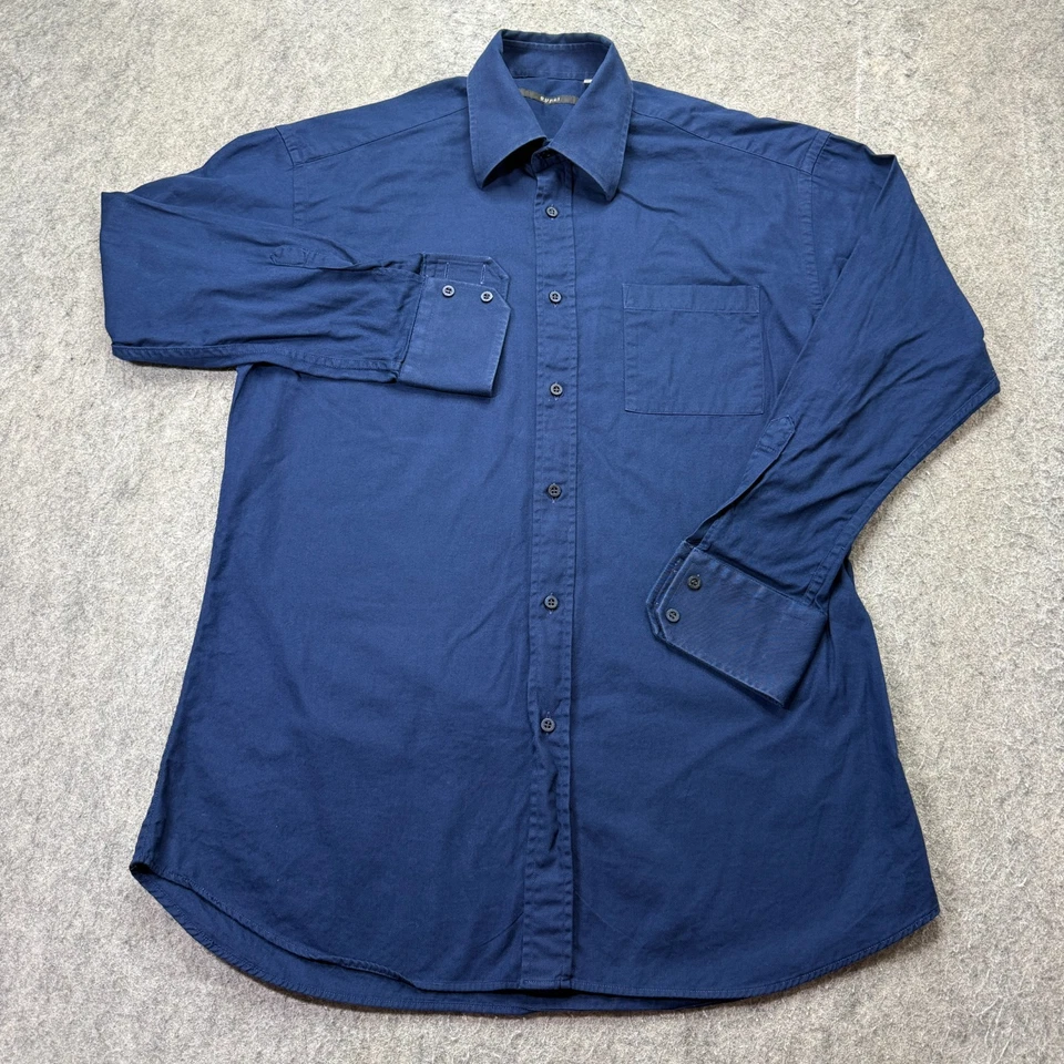 Camisa de Vestir Gucci Hombre 16 41 Azul Bolsillo Sólida 44" x 32" Foto 2 de 4