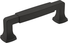  Cabinet Pull  Matte Black  3-3/4 inch 96 mm Center-to-Center  Stature ...