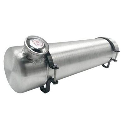 JSD 2 5/8 Gallon Aluminum Spun Gas Tank Fuel Tank End Fill 1/4'' NPT 6'' x 24''