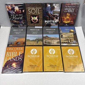 12 Religious Christian DVDs Bible Lands Museum Our Daily Bread Joy In My Heart