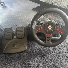Numskull Multi Format Steering Wheel and pedals-PS3,PS4 xBox One and PC