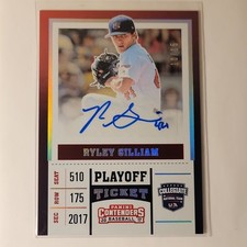 Panini 2017 Elite Extra Edition Playoff Ticket Auto /15 Ryley Gilliam