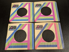 Lot of 4 Vintage Atlantic 45 RPM 7" Company Record Sleeves for Rock Soul Jazz