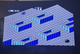 Marble Madness NES (PAL) - BOXED WITH MANUAL AND RARE POSTER